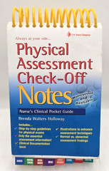 Physical Assessment Check-Off Notes Brenda Walters Holloway Spiralbound