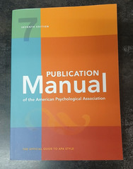 Publication Manual (OFFICIAL) 7th Edition of the American Psychological