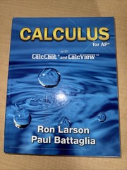 Calculus for AP by Ron Larson & Paul Battaglia textbook book hardback