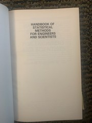 Handbook Of Statistical Methods For Engineers And Scientists, by Wadsworth, 1990