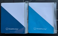 Simple Nursing Study Guide Volumes 1 and 2 Collection Good Used Spiral Bound