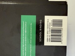 AP Chemistry ~ Steven Zumdahl AP Edition 9th Edition H.S. Chemistry Textbook