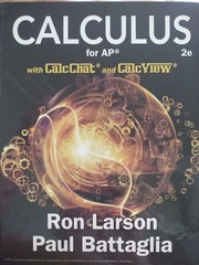 Calculus for AP, 2nd Edition, Calc Chat, Larson, VG, Hardcover