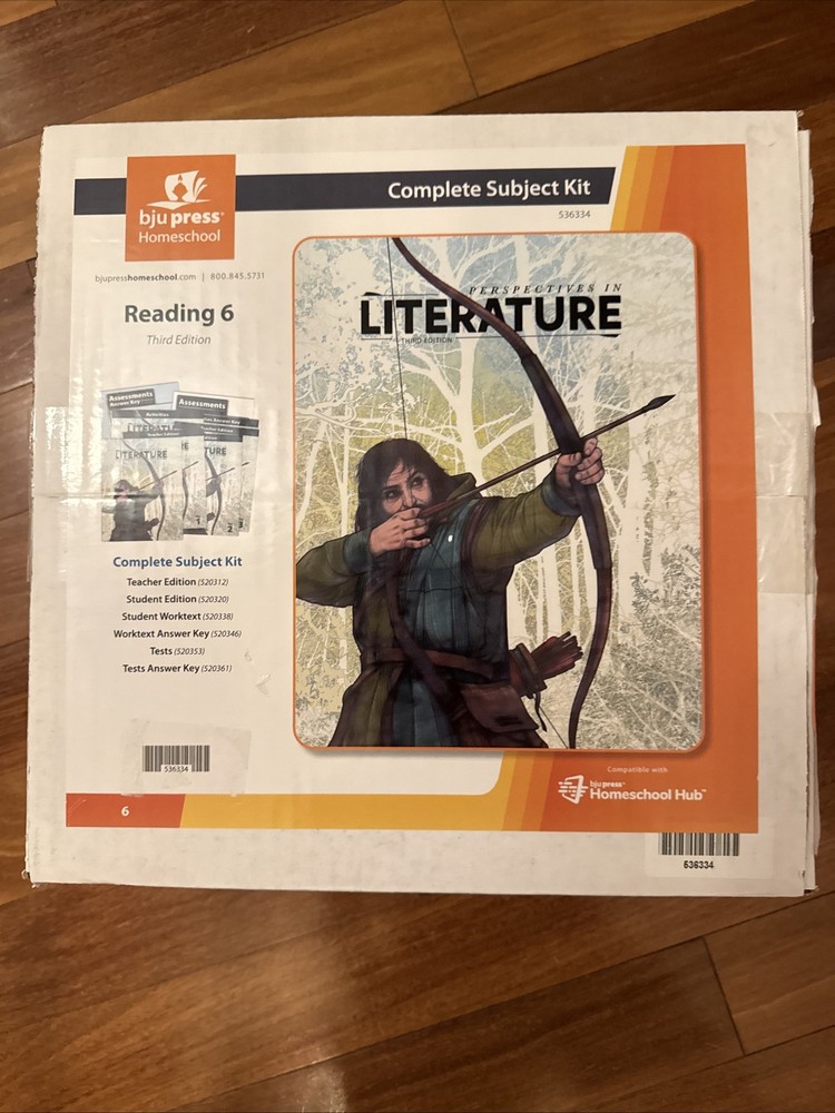 NEW- BJU Perspectives in Literature Grade 6 Third Edition Reading Homeschool Kit