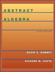 Abstract Algebra – Hardcover, by Dummit David S.; Foote Richard M. – Acceptable