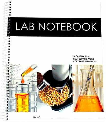 Chemistry Lab Notebook with Carbonless Copy Pages 75 – Paperback – Acceptable