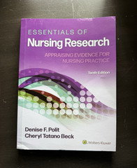 Wolters Kluwer Essentials of Nursing Research 10th Ed Paperback 2016 Polit Beck