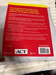 Official ACT Prep Guide 2024-2025 : Book + 9 Practice Tests + 400 Digital…