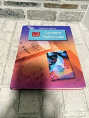 AGS: Consumer Mathematics Teacher’s Edition Textbook 2003