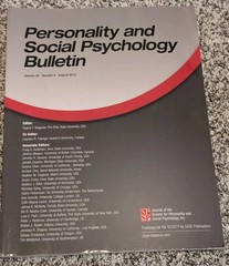 Personality and Social Psychology Bulletin, August 2014, Volume 40, Number 8