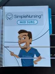 Simple Nursing Study Guide Volumes 1 and 2 Collection Good Used Spiral Bound