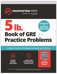5 lb. Book of GRE Practice Problems: 1,400+ Practice Problems in Book and On…