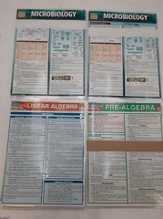 Quick Academic Study laminated learning Aids Lot of 20 (3 diff charts) See Desc