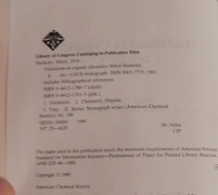 Soft Cover OXIDATIONS IN ORGANIC CHEMISTRY (ACS MONOGRAPH # 186) Milos Hudlicky