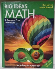 BIG IDEAS MATH TEACHING EDITION-HC-2014-RON LARSON AND LAURIE BOSWELL-LIKE NEW