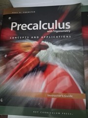 Precalculus with Trigonometry Paul A Foerster lot of 3 Key Curriculum Press