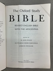 The Oxford Study Bible: Revised English Bible w Apocrypha w Maps Illustrated