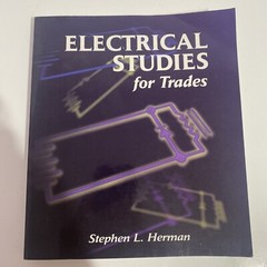 Electrical Studies for Trades Paperback Stephen L. Herman New With Shelf ￼Wear