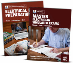 2023 Mike Holt’s Electrician Exam Prep Book & Master Electrician Simulated Exams