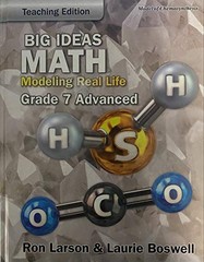 Big Ideas Math, Modeling Real Life, Grade 7 Advanced, Model of Chemosynthesis, T