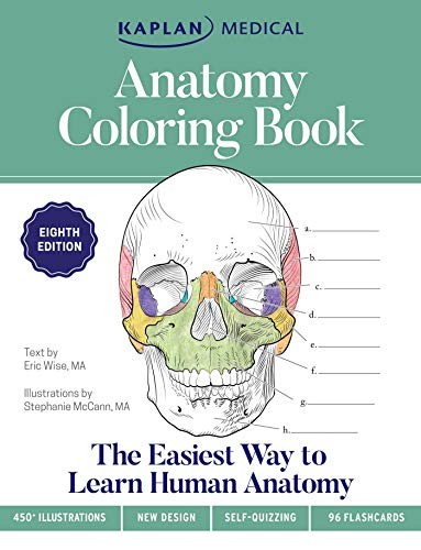 Anatomy Coloring Book with 450+ Realisti…, Wise, Eric