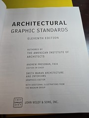 Architectural Graphic Standards by American Institute of Architects Staff (2007,