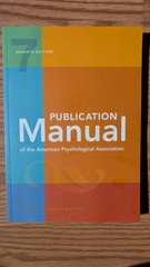 Publication Manual Official Guide 7th Edition of the American Psychological Ass.