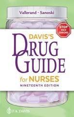 Davis’s Drug Guide for Nurses April Hazard, Sanoski, Cynthia A. V
