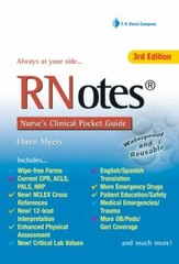 RNotes® : Nurse’s Clinical Pocket Guide by F.A. Davis Company and Ehren Myers…