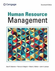 Human Resource Management – Paperback, by Valentine Sean; Meglich – Very Good