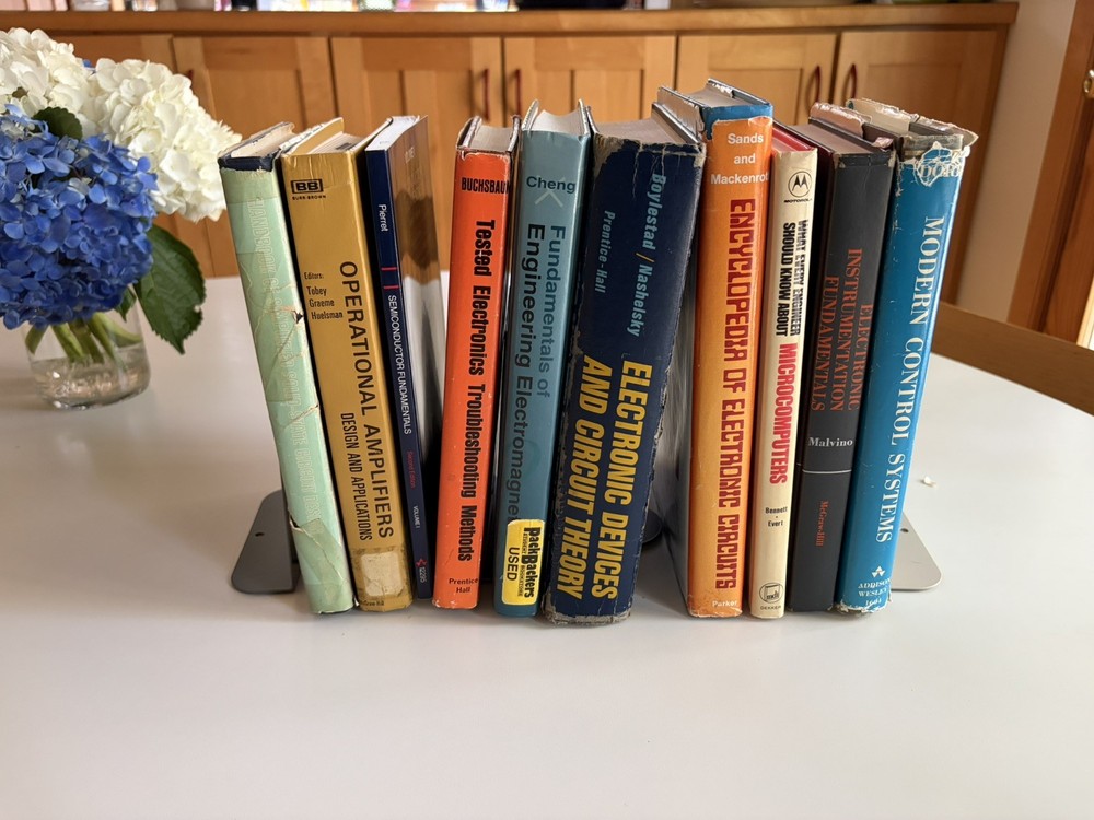 Vintage Electrical Engineering Book Lot 10 HC PB Electronics Circuits Control