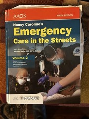 AAOS Emergency Care In The Streets 9th Ninth Edition Volume Vol 1 & 2
