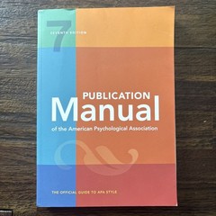 Publication Manual (OFFICIAL) 7th Edition APA