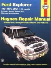 Ford Explorer 91-2001, incl Mazda Navajo/Mercury Mountaineer (Haynes Repa – GOOD