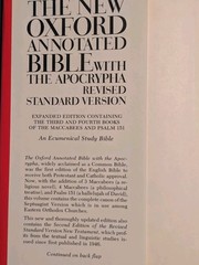 New Oxford Annotated Bible with Apocrypha RSV Hardcover 1977 EXPANDED EDITION