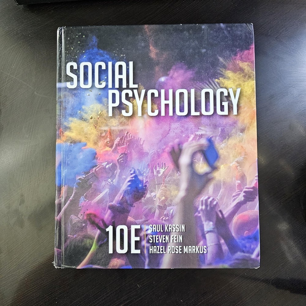 Social Psychology – hardcover Kassin, Saul|Fein, Steven|Markus, Hazel Rose