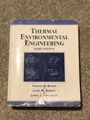 Thermal Environmental Engineering ISBN 9780139172205