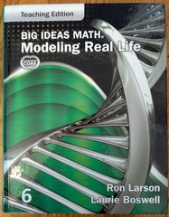 Big Ideas Math Modeling Real Life Grade 6 Teaching Edition Common Core