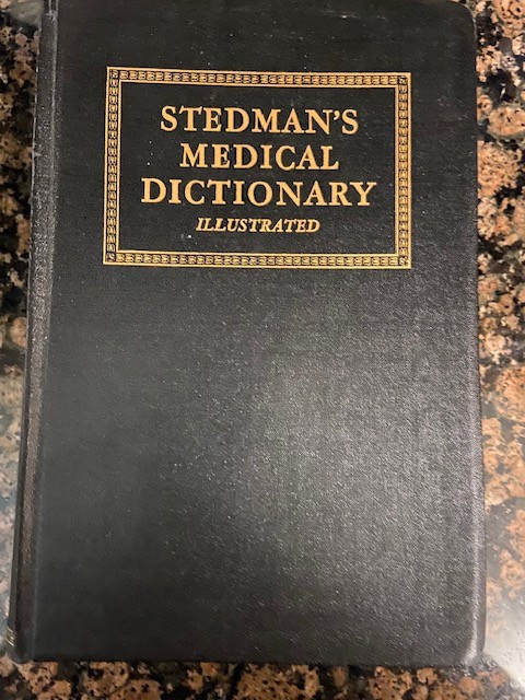Steman’s Medical Dictionary Illustrated 17th Revised Edition 1949