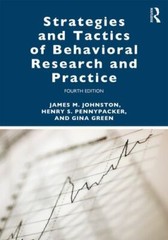 Strategies and Tactics of Behavioral Research and Practice- Like New
