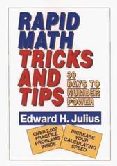 Rapid Math Tricks & Tips: 30 Days to Number Po- 9780471575634, paperback, Julius