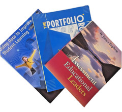 Lot of 3 Education Books Assessment, Data-Driven Instruction, Student Portfolios