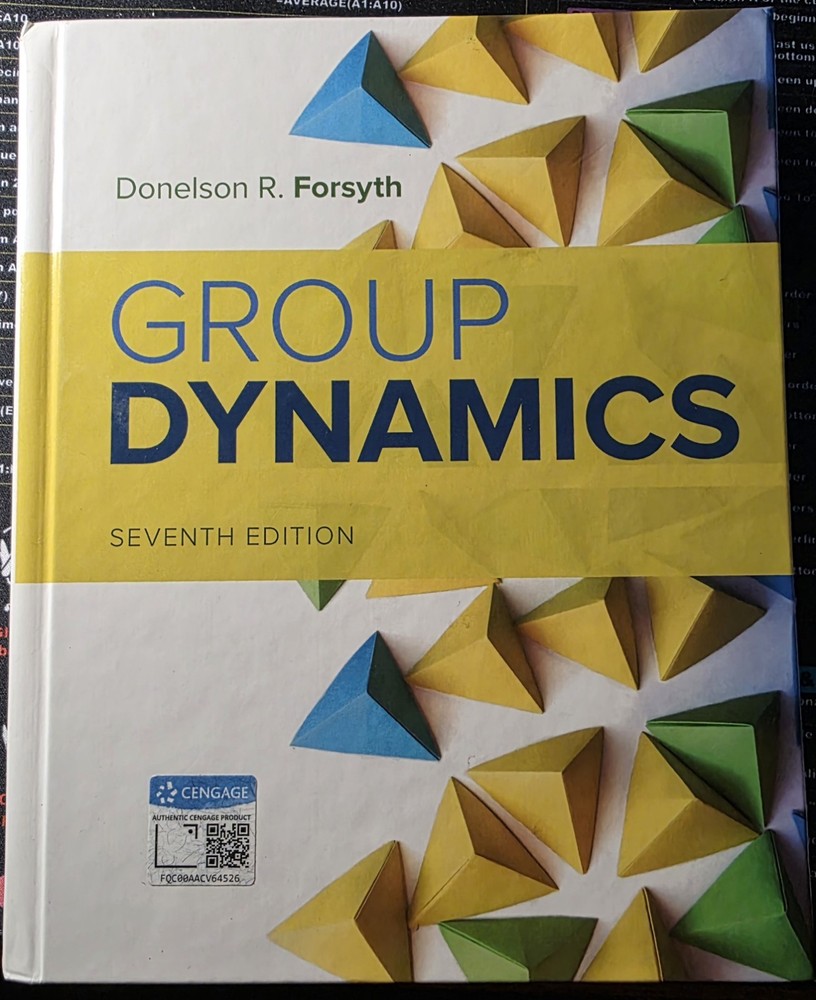 Group Dynamics – Hardcover By Forsyth, Donelson R. – Like New