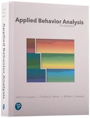 Applied Behavior Analysis by Timothy Heron, John Cooper and William Heward.