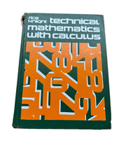 Technical Mathematics With Calculus Rice Knight Hardcover Book
