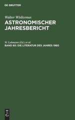 Die Literatur Des Jahres 1960