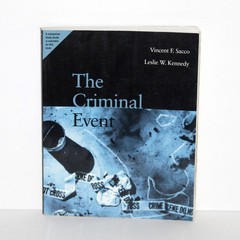 Criminal Event Introduction to Criminology 1996 Wadsworth 1st Ed Vincent Sacco