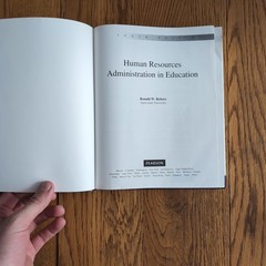 Human Resources Administration in Education 10th Edition Hardcover