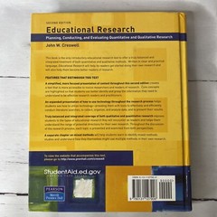 Educational Research 2nd Edition by John W. Creswell, Hardcover VG