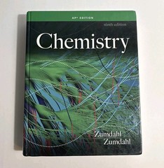 Chemistry Zumdahl AP Edition 9th Edition High School Chemistry Textbook EUC
